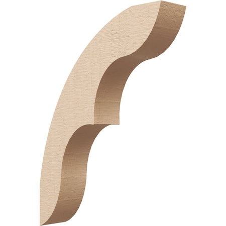 Ekena Millwork 3-inch W x 14-inch D x 18-inch H Ozark Rough Cedar Woodgrain TimberThane Knee Brace, Primed BRCUR03X14X18OZKRCPR